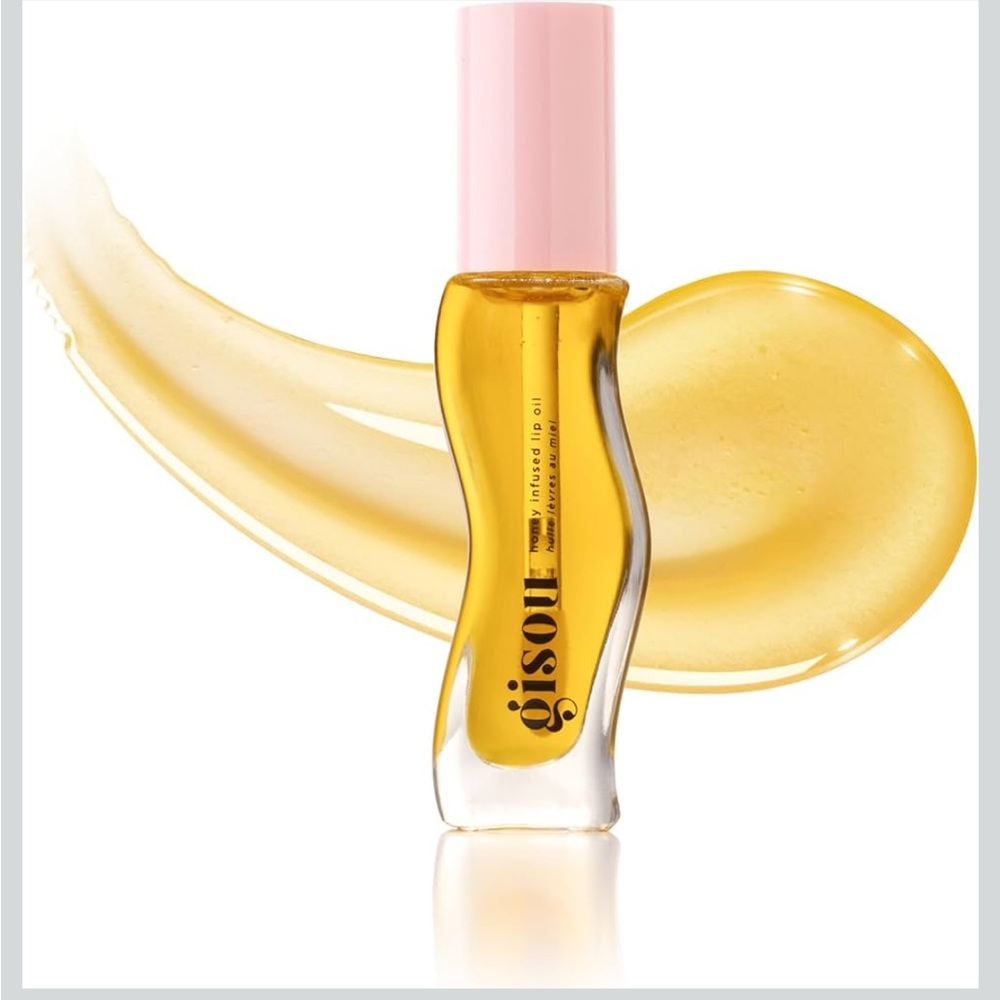 Gisou Honey Infused Hydrating Lio Oil, Nourishing Lip Moisturizer for Dry Lips.